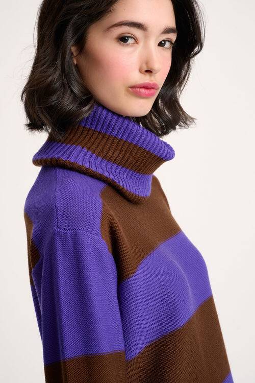 Luisa Spagnoli Marsupio - Pullover a righe In Linea