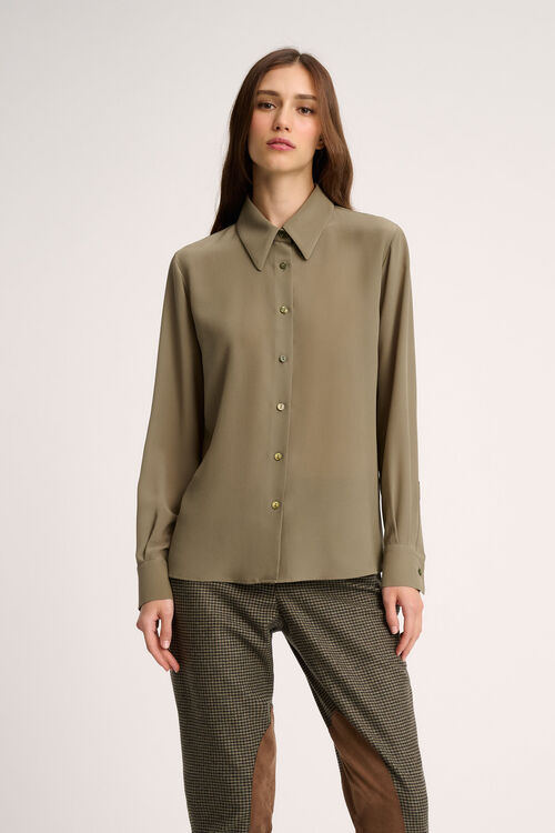 Luisa Spagnoli Limonaia - Camicia in seta Qualità Garantita