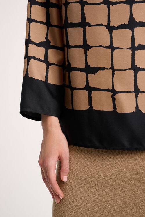 Luisa Spagnoli Leggio - Blusa a quadri Shopping Online