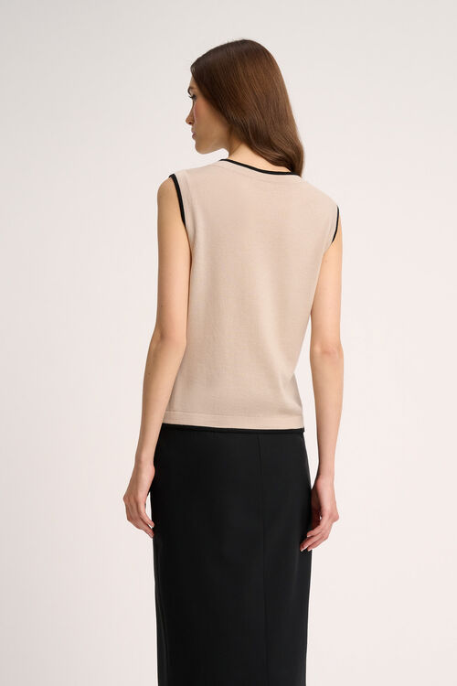 Luisa Spagnoli Macinapepe - Top in maglia Vendita Calda