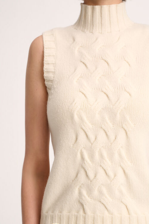 Luisa Spagnoli Chiusura - Gilet a collo alto Promozione