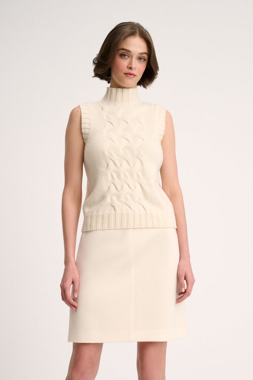 Luisa Spagnoli Chiusura - Gilet a collo alto Promozione