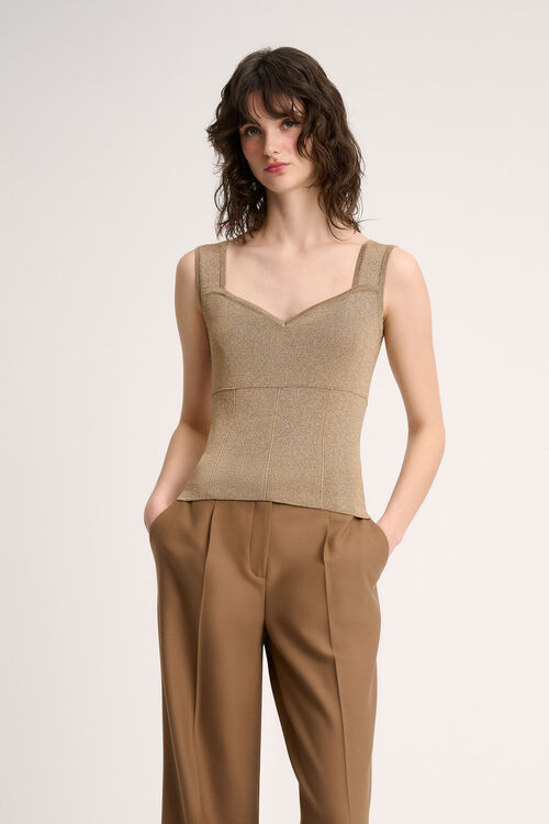 Luisa Spagnoli Zac - Top in lurex Qualità Garantita