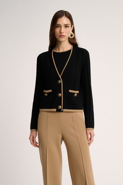 Luisa Spagnoli Mozione - Cardigan bon ton Offerta