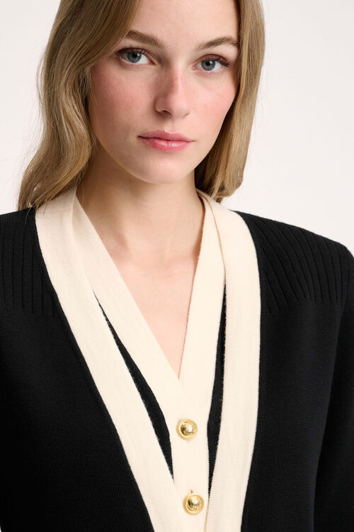 Luisa Spagnoli Mongioia - Cardigan lungo bon ton Presa