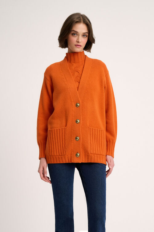 Luisa Spagnoli Canolo - Cardigan in misto cashmere In Vendita