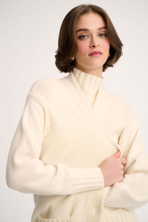 Luisa Spagnoli Canolo - Cardigan in misto cashmere Vendita Calda
