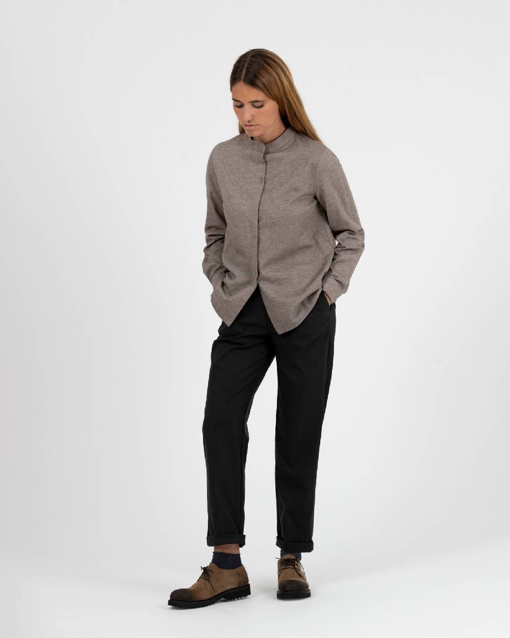 Rialto 48 CAMICIA CON BOTTONE SWAROVSKI Presa