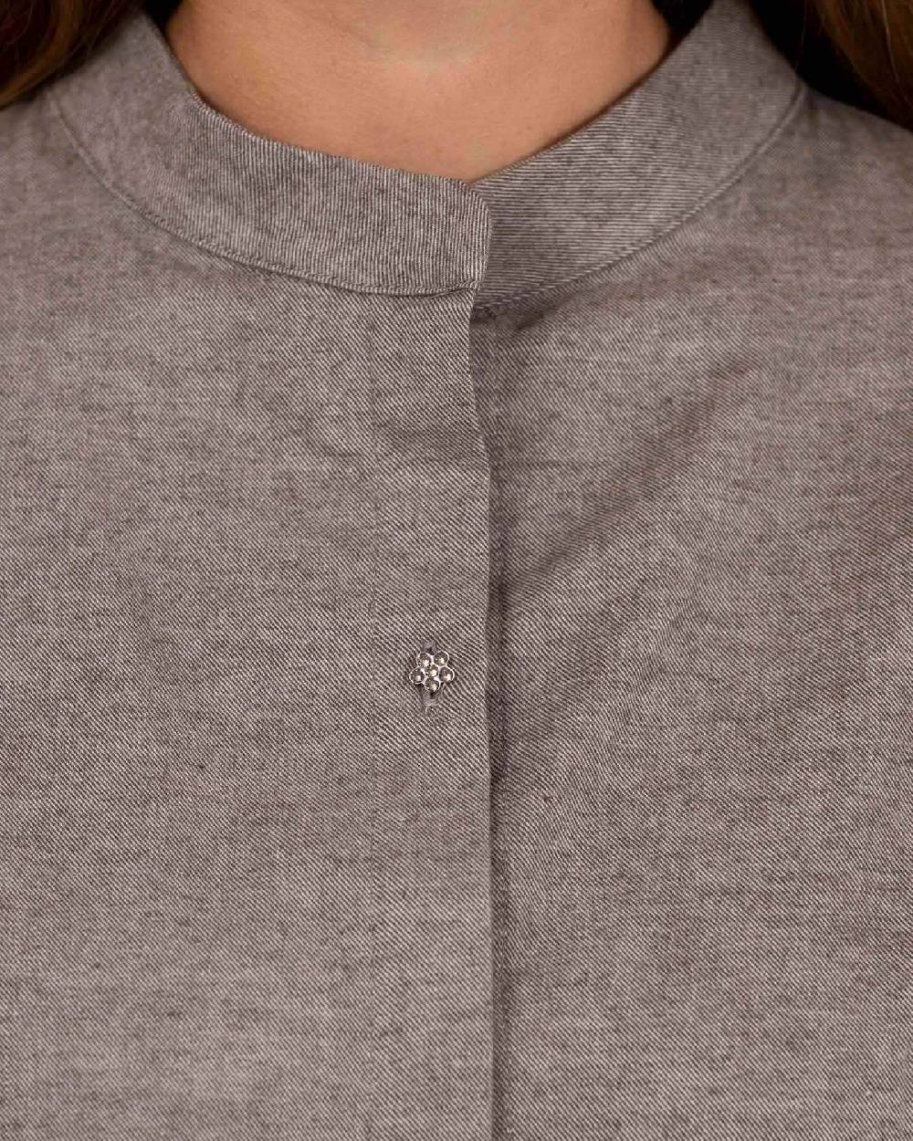 Rialto 48 CAMICIA CON BOTTONE SWAROVSKI Presa