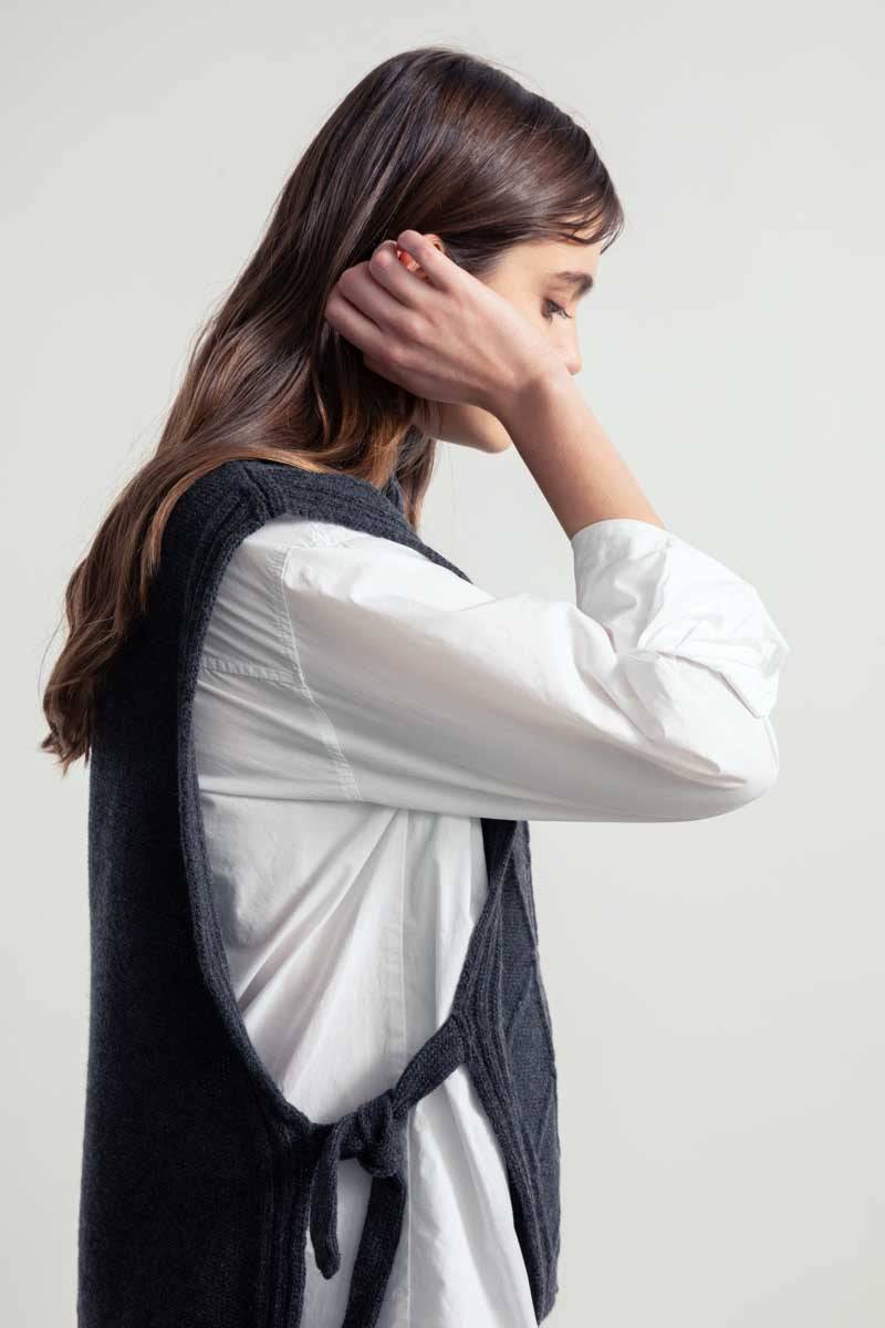Rifò DELIA Gilet Collo Alto Lana Rigenerata Offerta