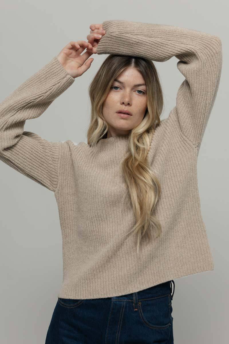 Rifò MELISSA Maglia Girocollo Donna Cashmere Rigenerato Saldi