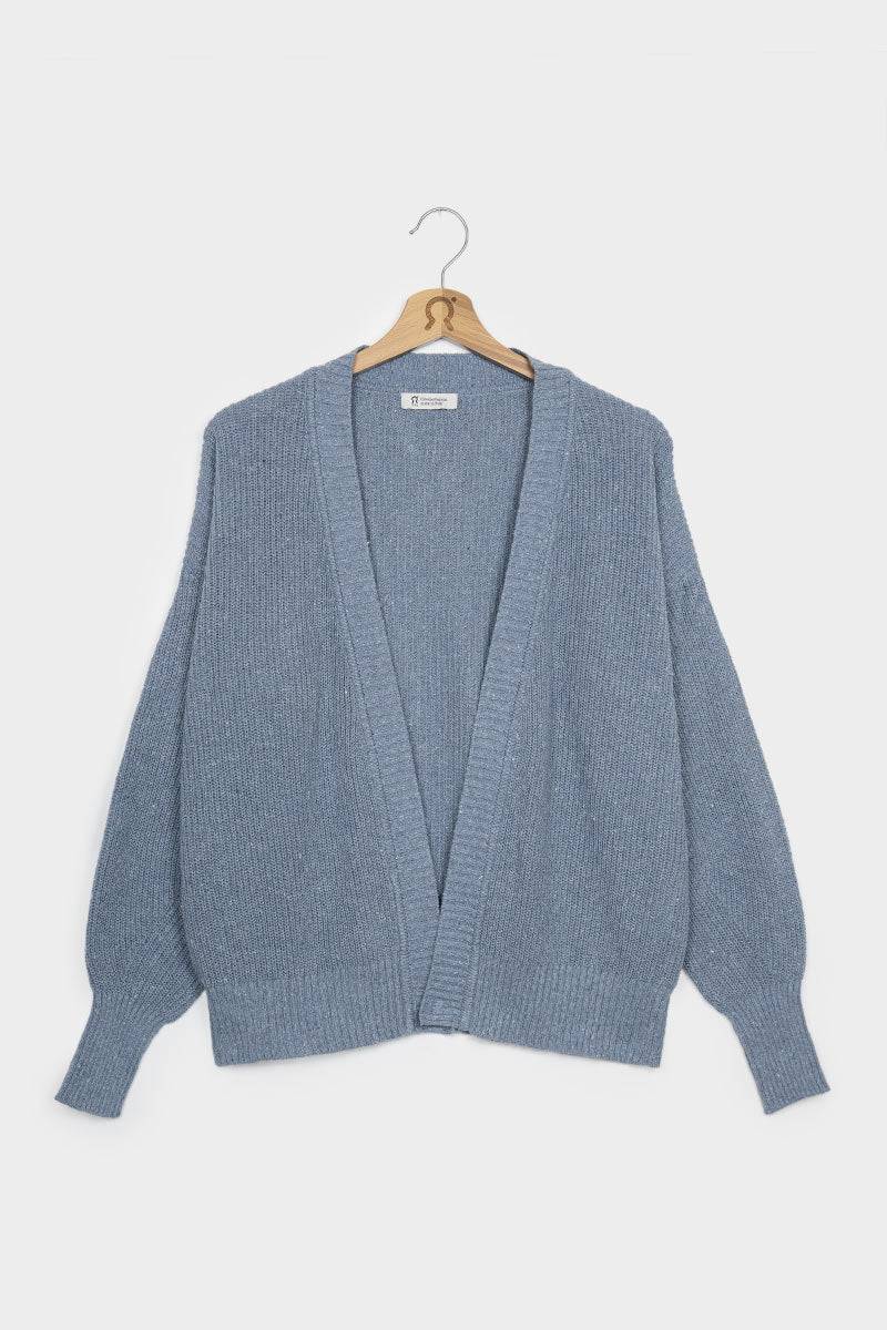 Rifò CARA Cardigan Donna Cotone Jeans Rigenerato Saldi Di Fabbrica