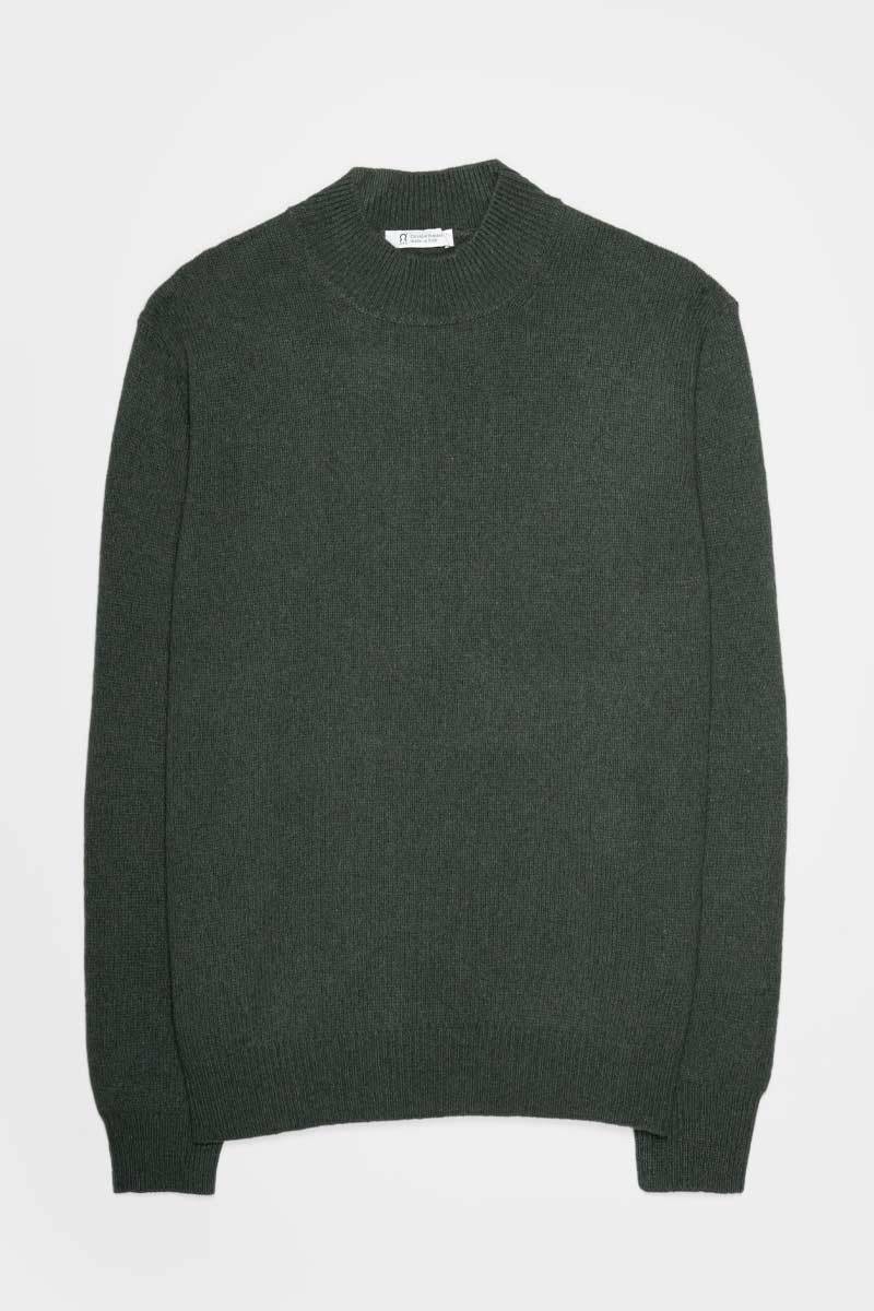 Rifò CLEMENTE Maglia Collo Alto Uomo Cashmere Rigenerato Prezzo di fabbrica