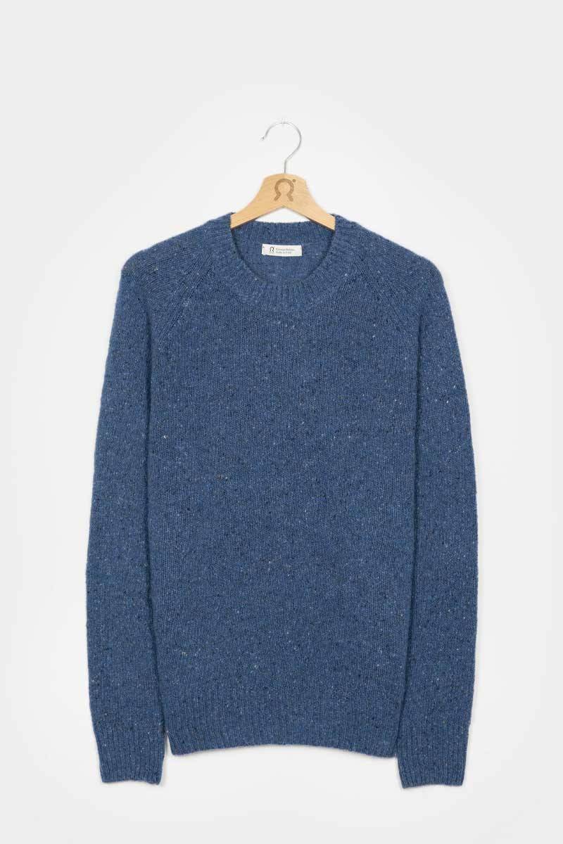 Rifò ALFREDO Maglia Girocollo Unisex Cashmere Rigenerato Comprare a buon mercato