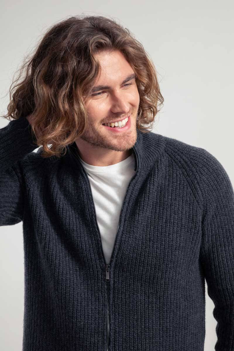 Rifò IPPOLITO Cardigan Uomo Cashmere Rigenerato Flash Sale