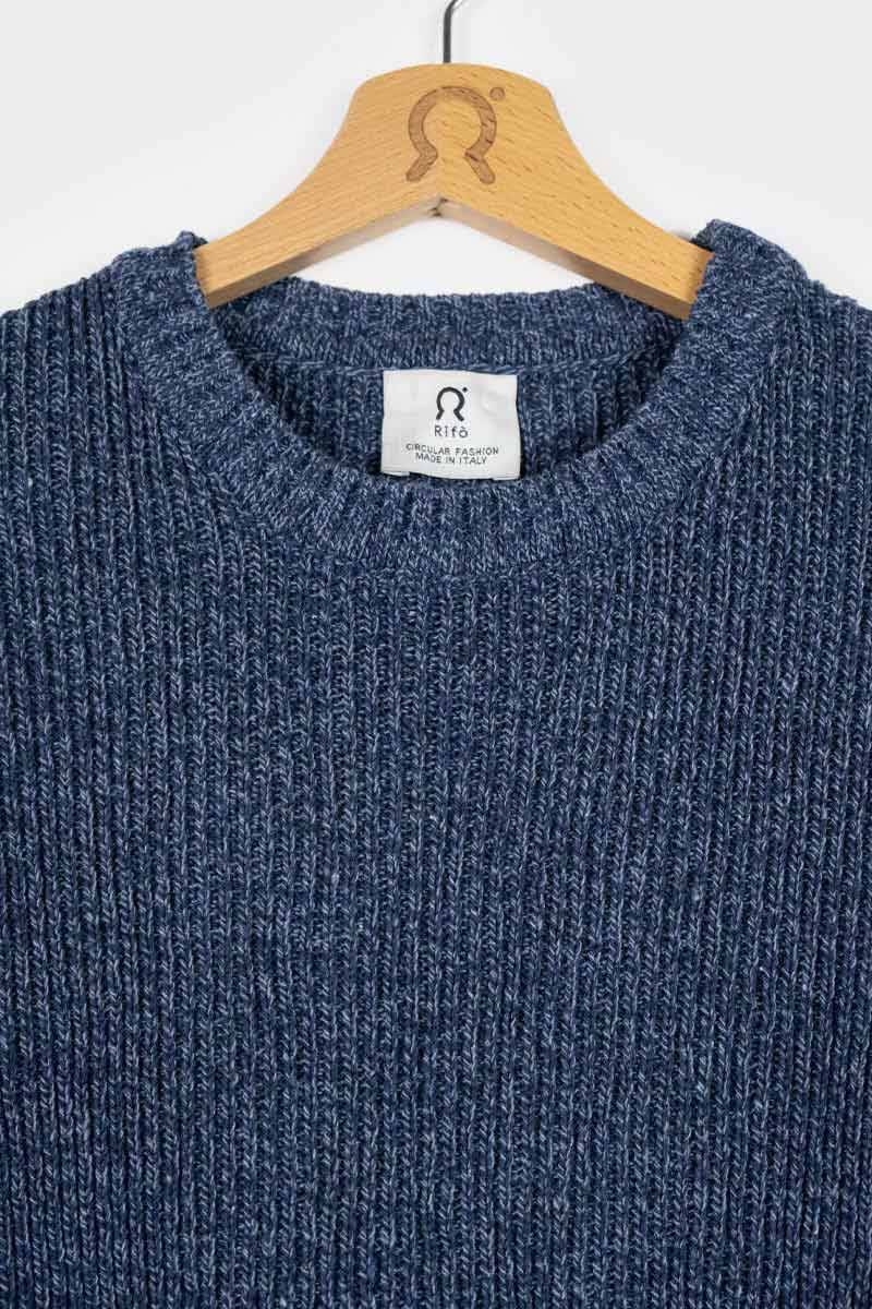 Rifò COSIMO Maglia Uomo Cotone Jeans Rigenerato Online Outlet