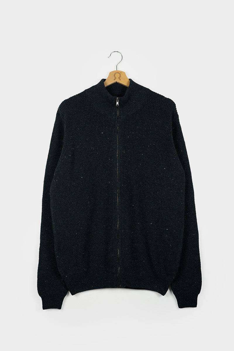 Rifò DUCCIO Cardigan Uomo Cotone Jeans Rigenerato Offerta temporanea