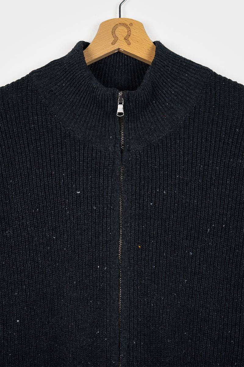 Rifò DUCCIO Cardigan Uomo Cotone Jeans Rigenerato Offerta temporanea