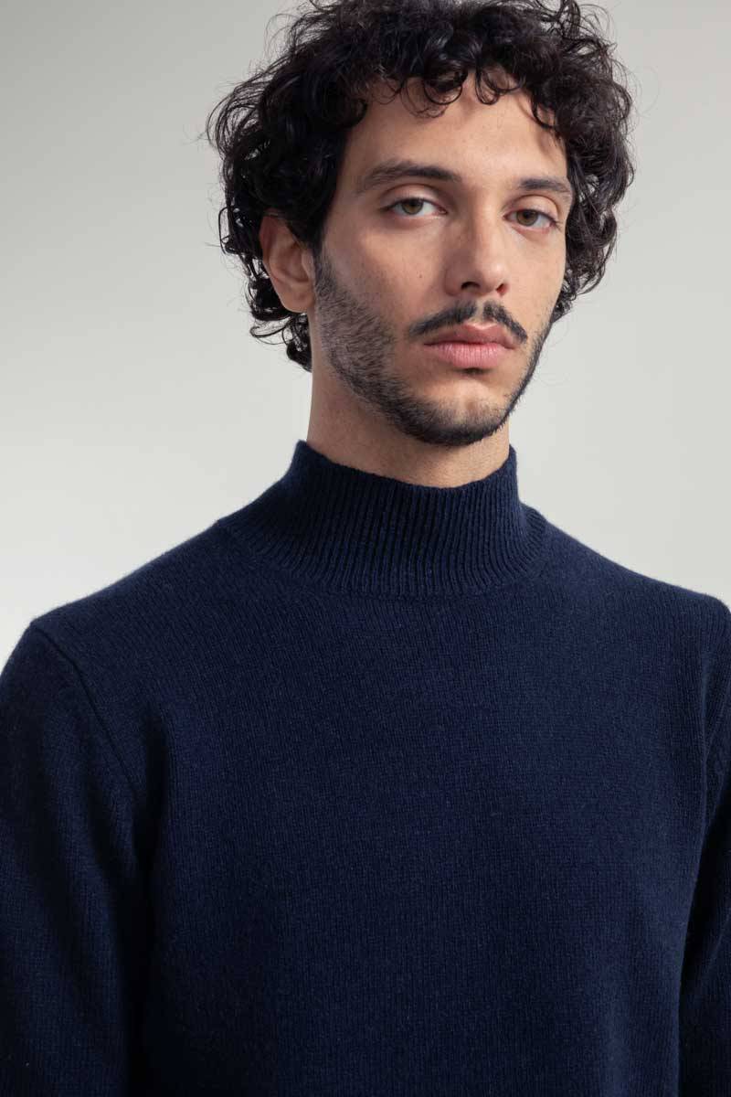 Rifò CLEMENTE Maglia Collo Alto Uomo Cashmere Rigenerato Lightning offer