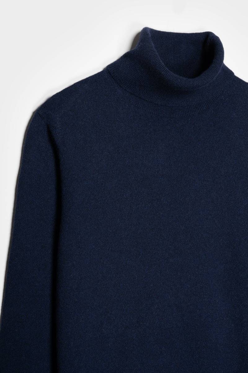 Rifò ALBERTO Maglia Collo Alto Uomo Cashmere Rigenerato Nuovi prodotti