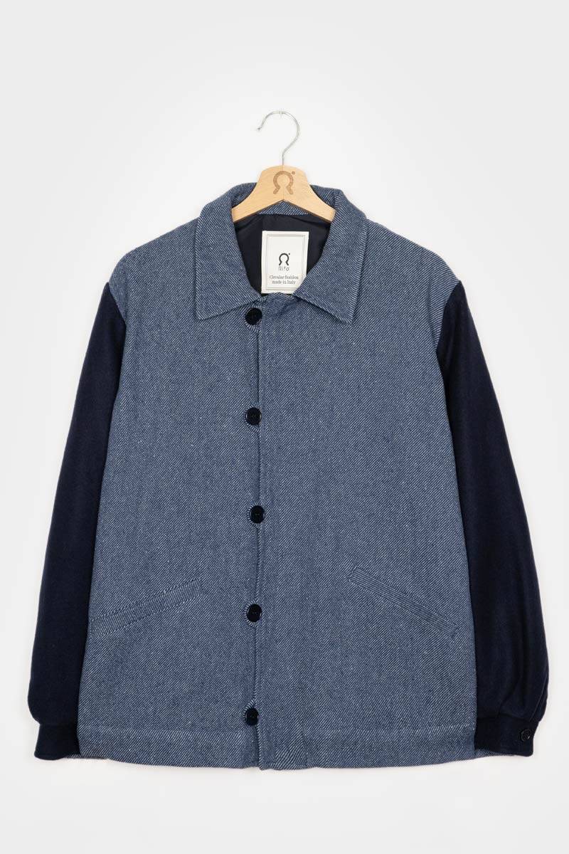 Rifò LEONE Giacca Bomber Unisex Lana Rigenerata Sconti VIP