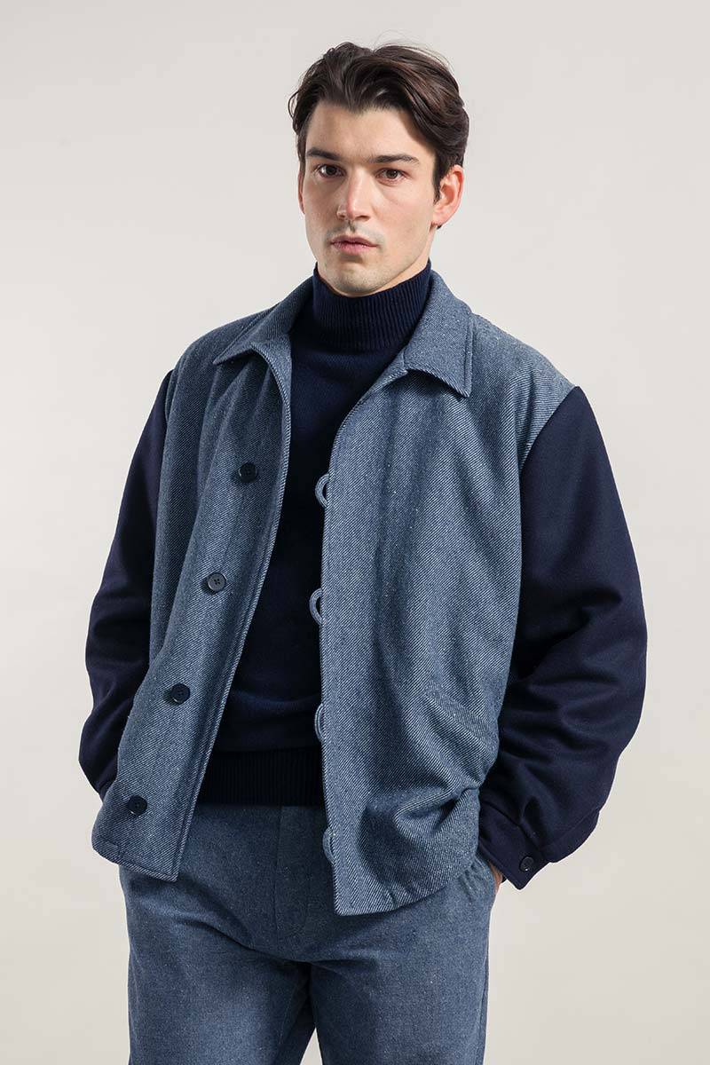 Rifò LEONE Giacca Bomber Unisex Lana Rigenerata Sconti VIP