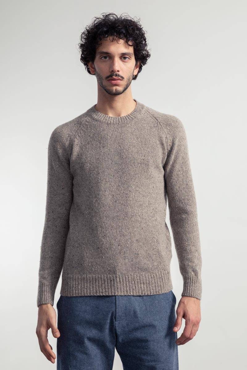 Rifò ALFREDO Maglia Girocollo Unisex Cashmere Rigenerato Prezzo basso