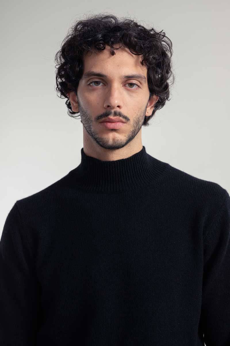 Rifò CLEMENTE Maglia Collo Alto Uomo Cashmere Rigenerato Ultimi tre giorni