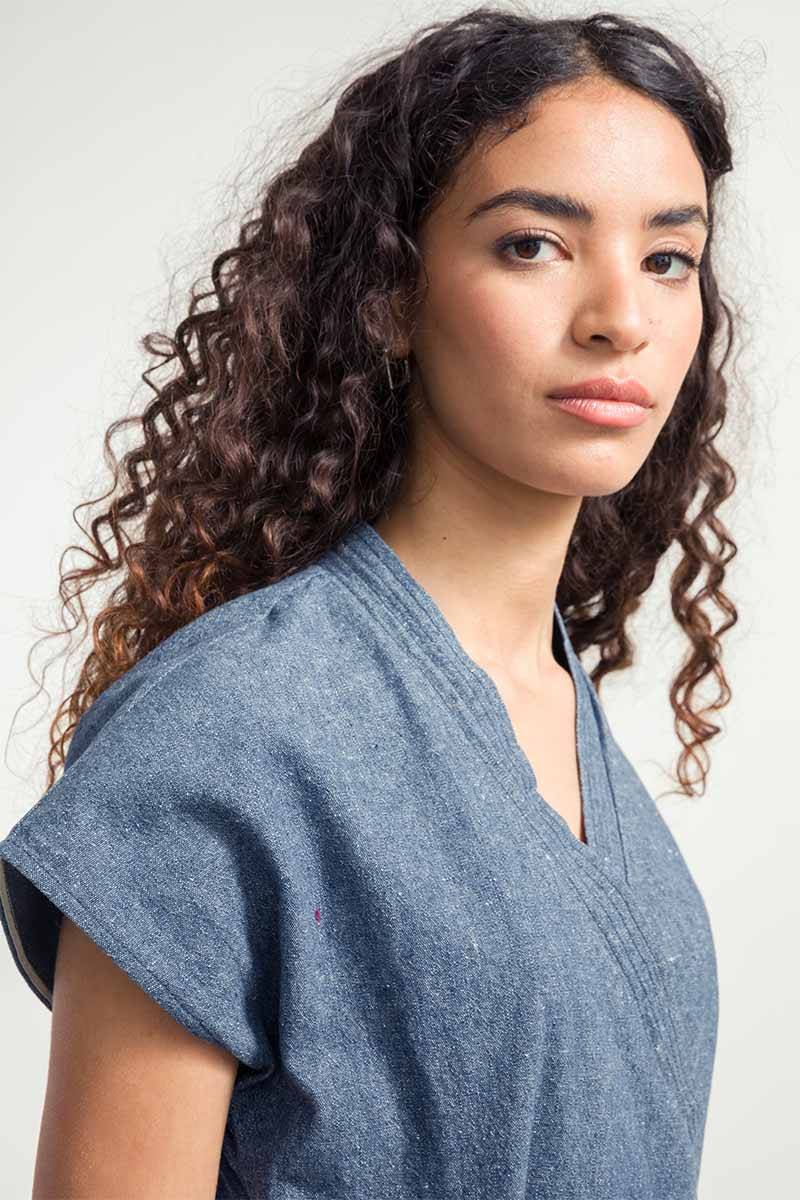 Rifò CLOE Abito Jeans Rigenerato Fino al 65% di sconto