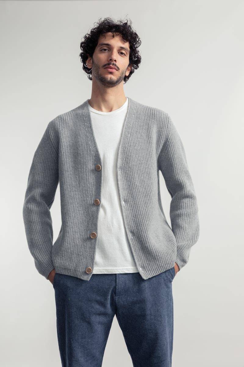 Rifò CLETO Cardigan Unisex Lana Rigenerata Discount Store per i nuovi prodotti