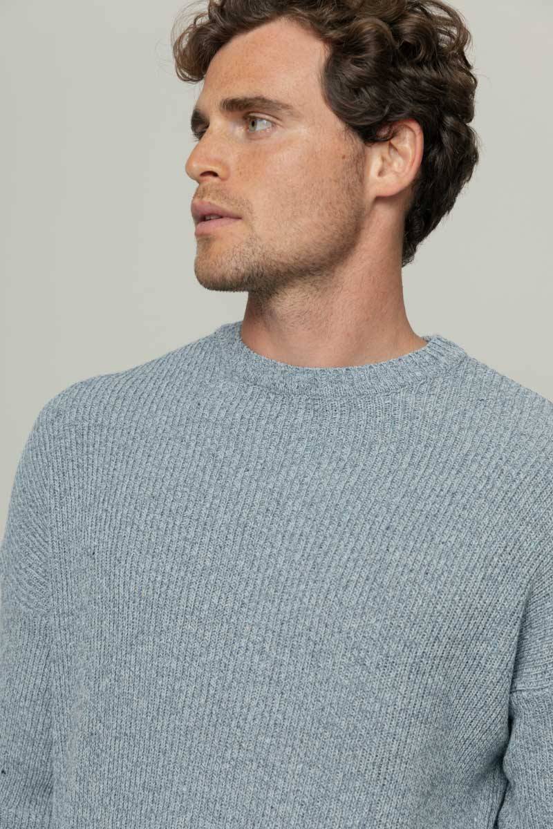 Rifò COSIMO Maglia Uomo Cotone Jeans Rigenerato 50% di sconto con spedizione gratuita