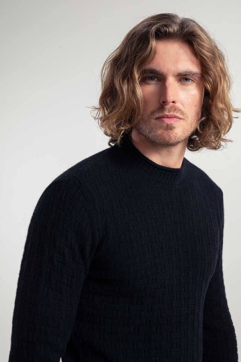 Rifò FERNANDO Maglia Uomo Cashmere Rigenerato Trasporto libero internazionale