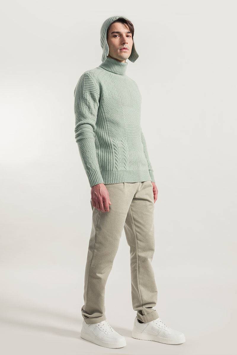 Rifò BARTOLOMEO Maglia Collo Alto Uomo Cashmere Rigenerato Esporta salva