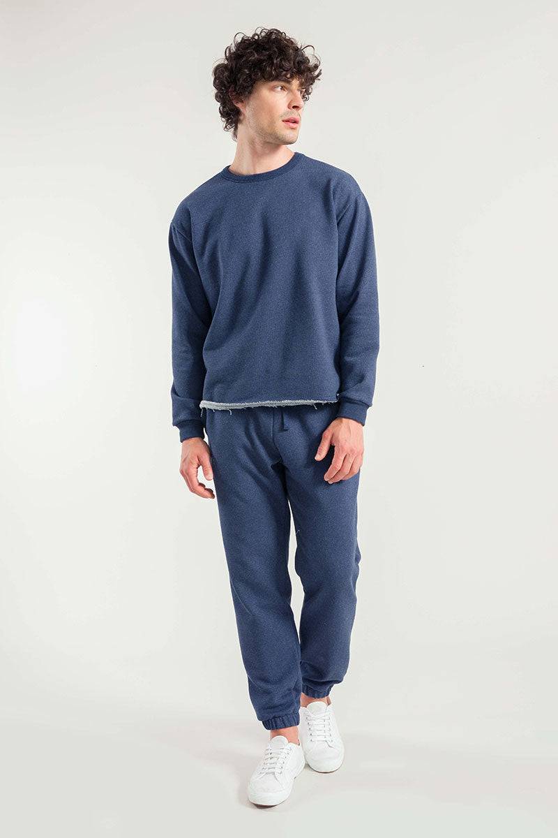 Rifò RAFAEL Felpa Uomo Cotone Jeans Rigenerato In vendita