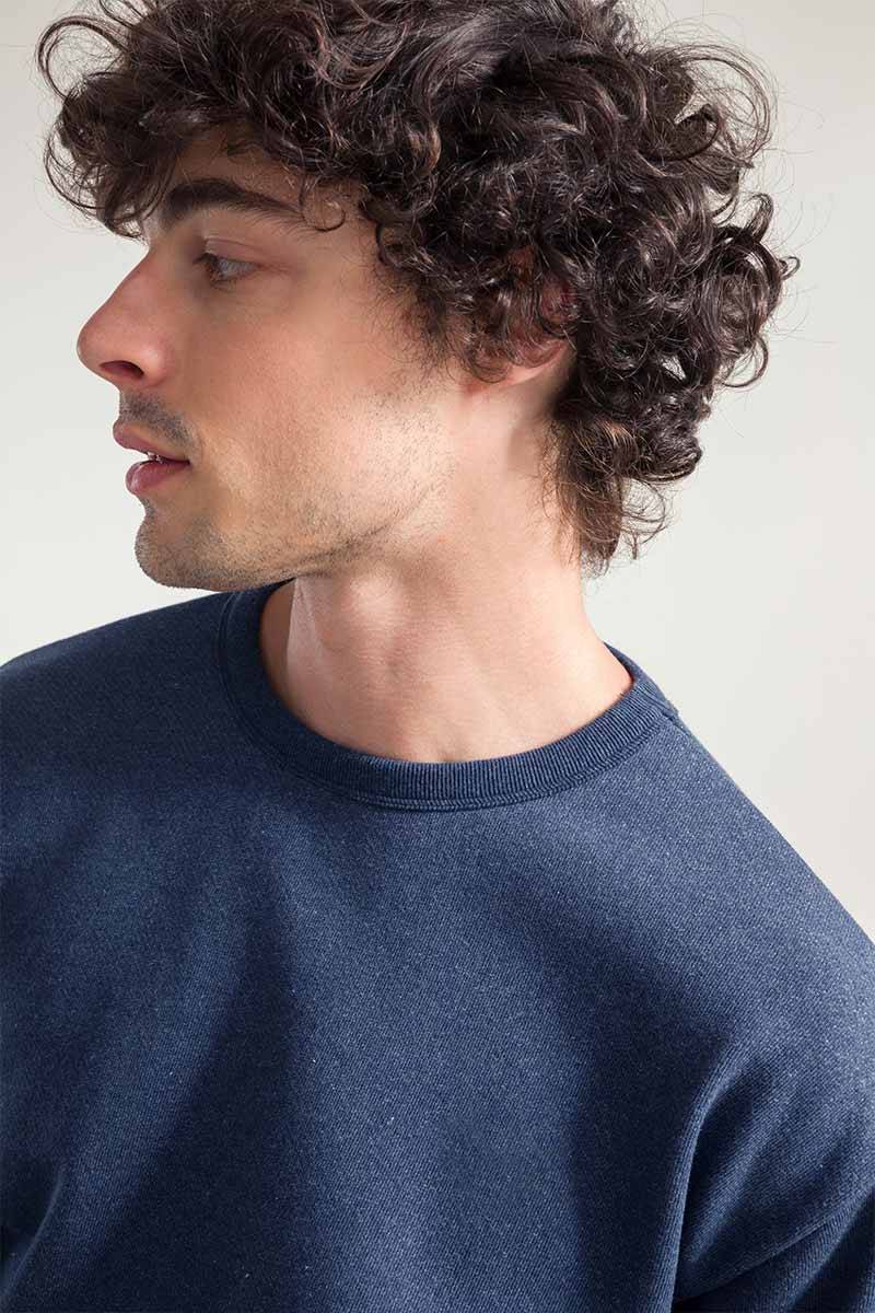 Rifò RAFAEL Felpa Uomo Cotone Jeans Rigenerato In vendita