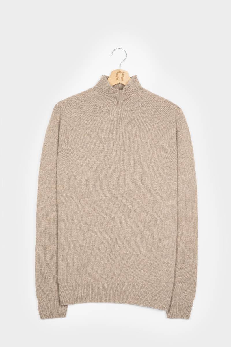 Rifò CLEMENTE Maglia Collo Alto Uomo Cashmere Rigenerato Italia