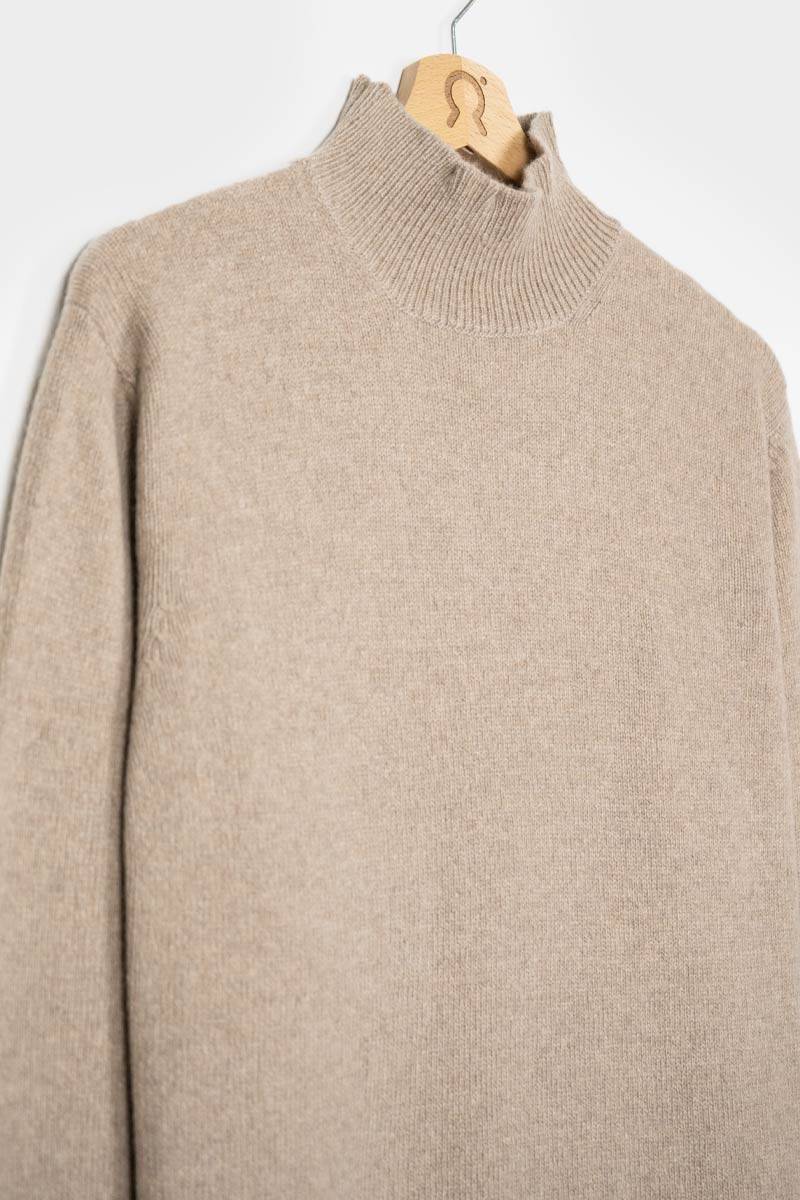 Rifò CLEMENTE Maglia Collo Alto Uomo Cashmere Rigenerato Italia