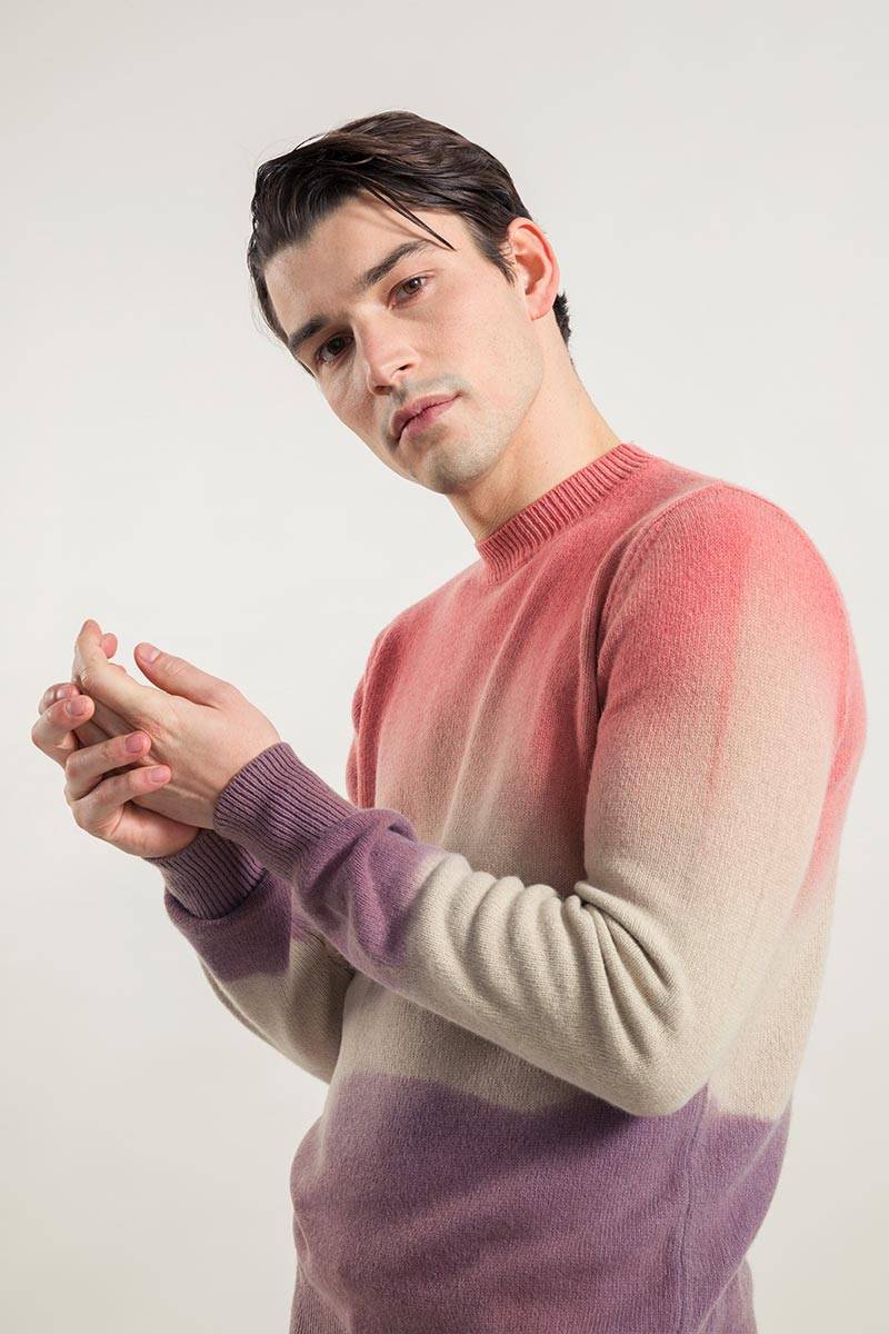 Rifò FOLCO Maglia Uomo Cashmere Rigenerato In Linea
