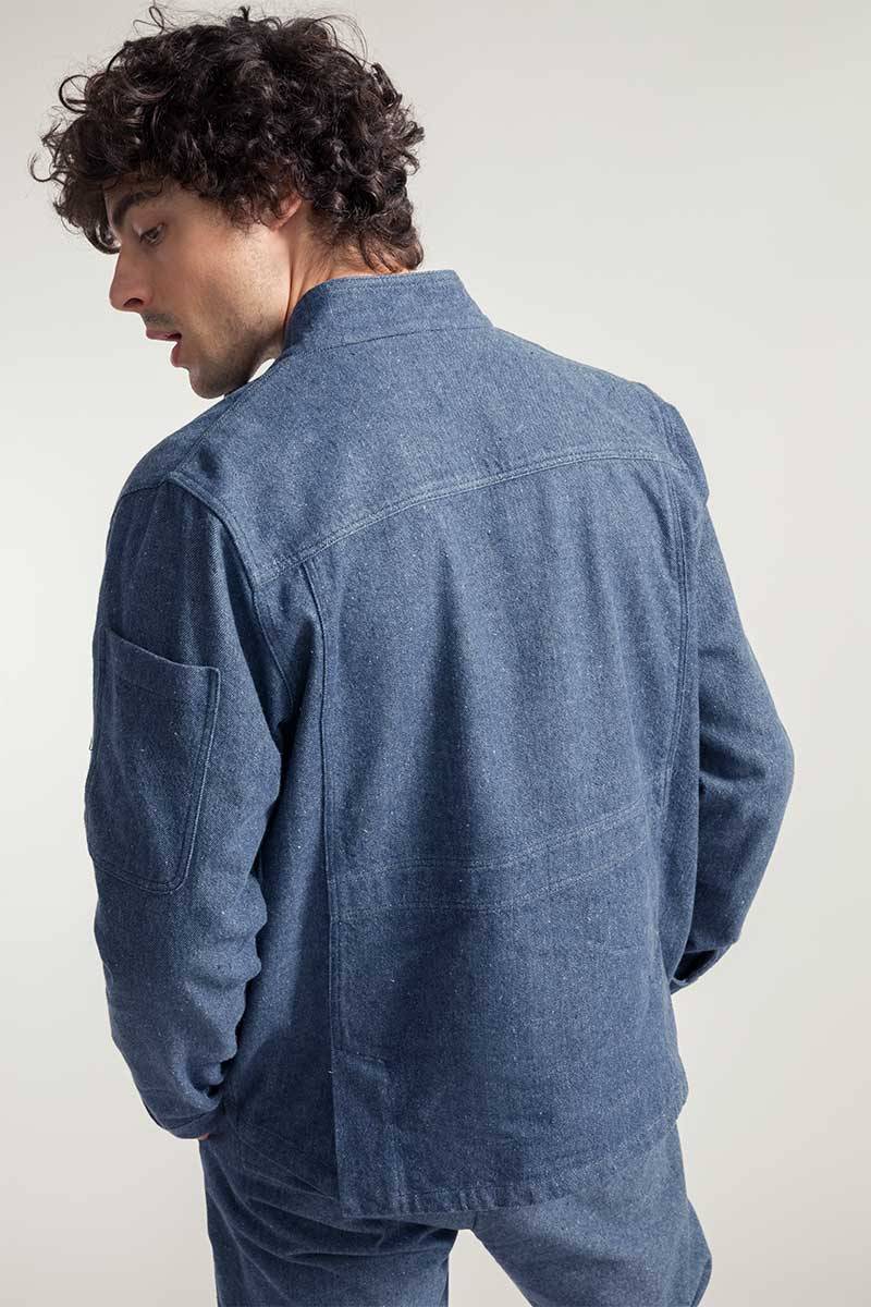 Rifò ENEA Giacca Uomo Jeans Rigenerato Spedizione Gratuita