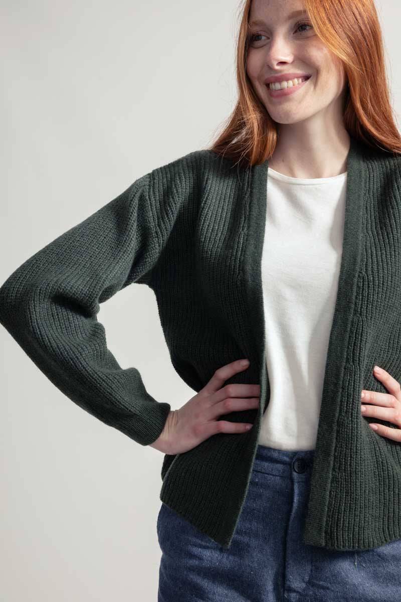Rifò MARGHERITA Cardigan Donna Cashmere Rigenerato Sottocosto