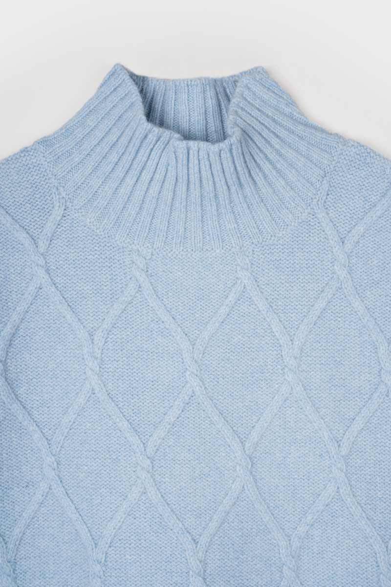 Rifò DELIA Gilet Collo Alto Lana Rigenerata Vendita Calda
