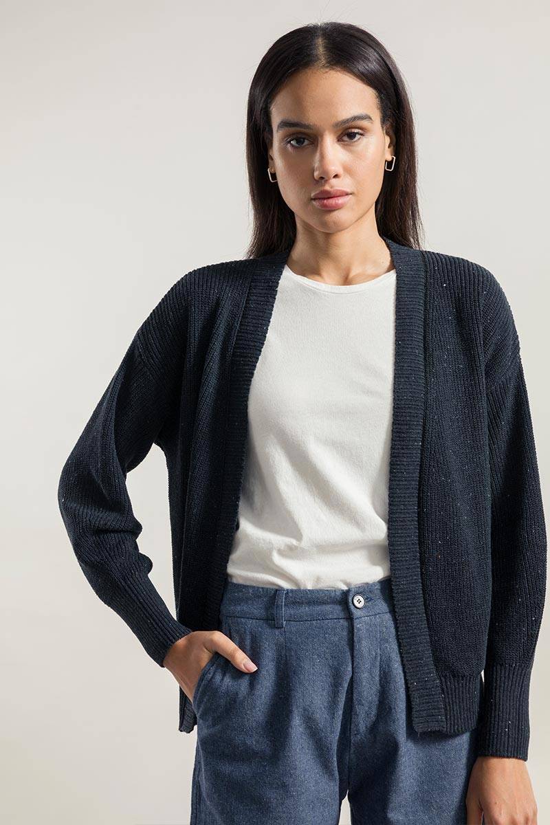 Rifò CARA Cardigan Donna Cotone Jeans Rigenerato In Saldo