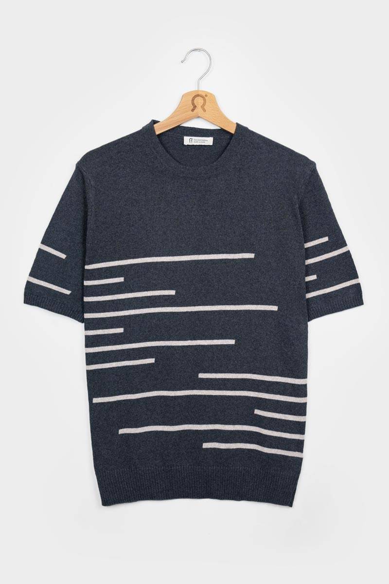 Rifò ADONE Maglia Righe Uomo Cotone Rigenerato Flash Sale