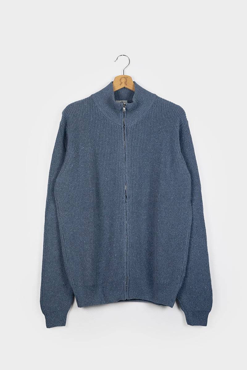 Rifò DUCCIO Cardigan Uomo Cotone Jeans Rigenerato Offerta esclusiva