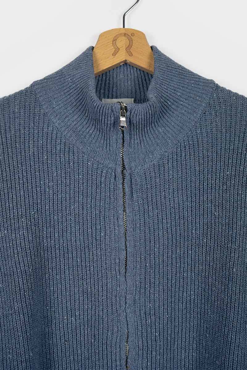 Rifò DUCCIO Cardigan Uomo Cotone Jeans Rigenerato Offerta esclusiva