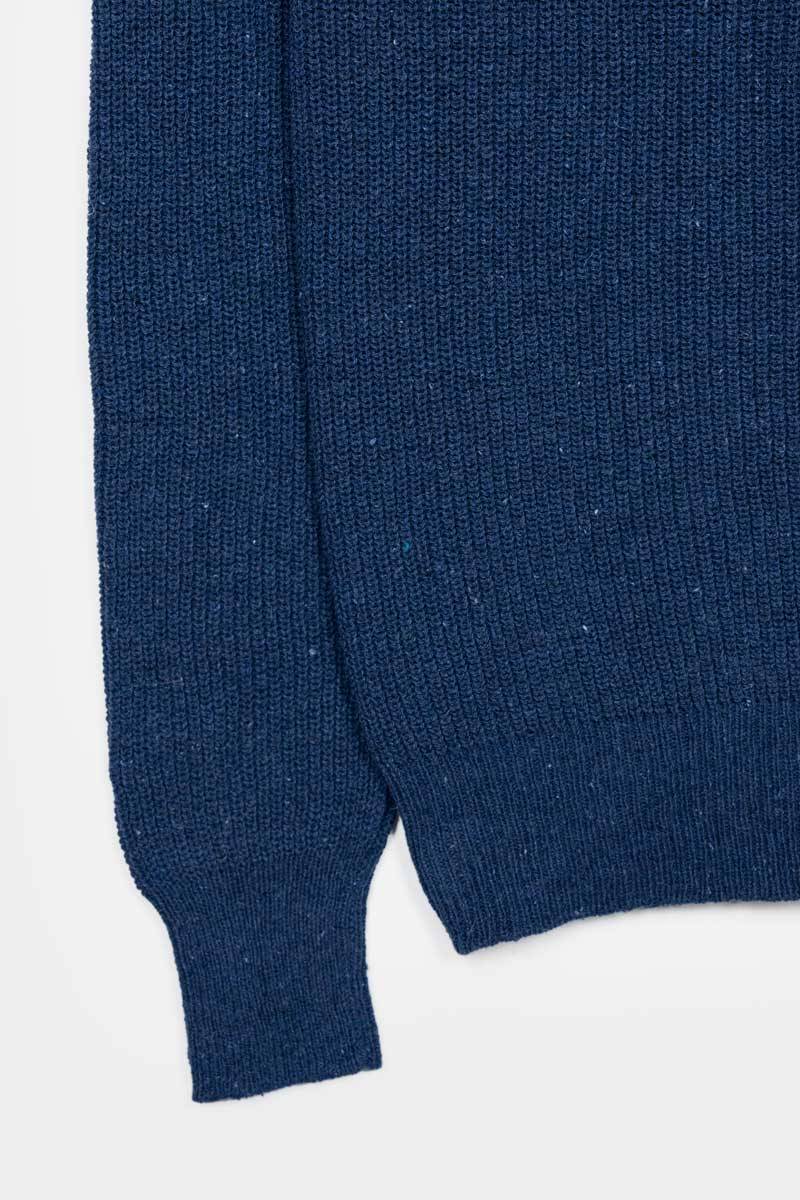 Rifò VITTORIO Maglia Girocollo Uomo Cotone Jeans Rigenerato Black Friday