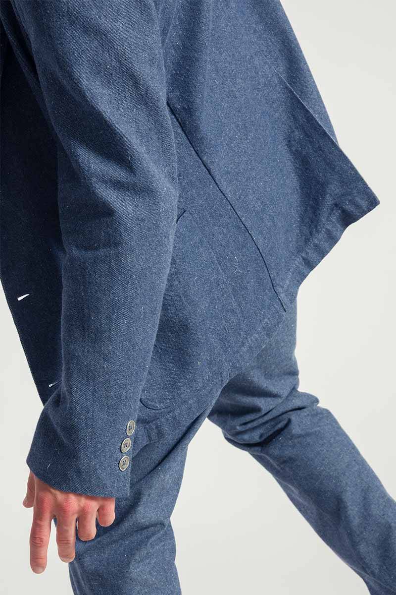 Rifò CURZIO Blazer Uomo Jeans Rigenerato Offerta per la Festa della Mamma