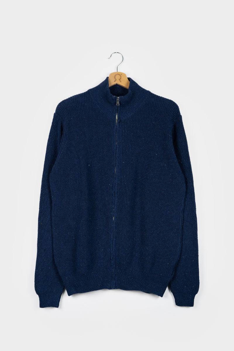 Rifò DUCCIO Cardigan Uomo Cotone Jeans Rigenerato Offerta Giorno del Papà