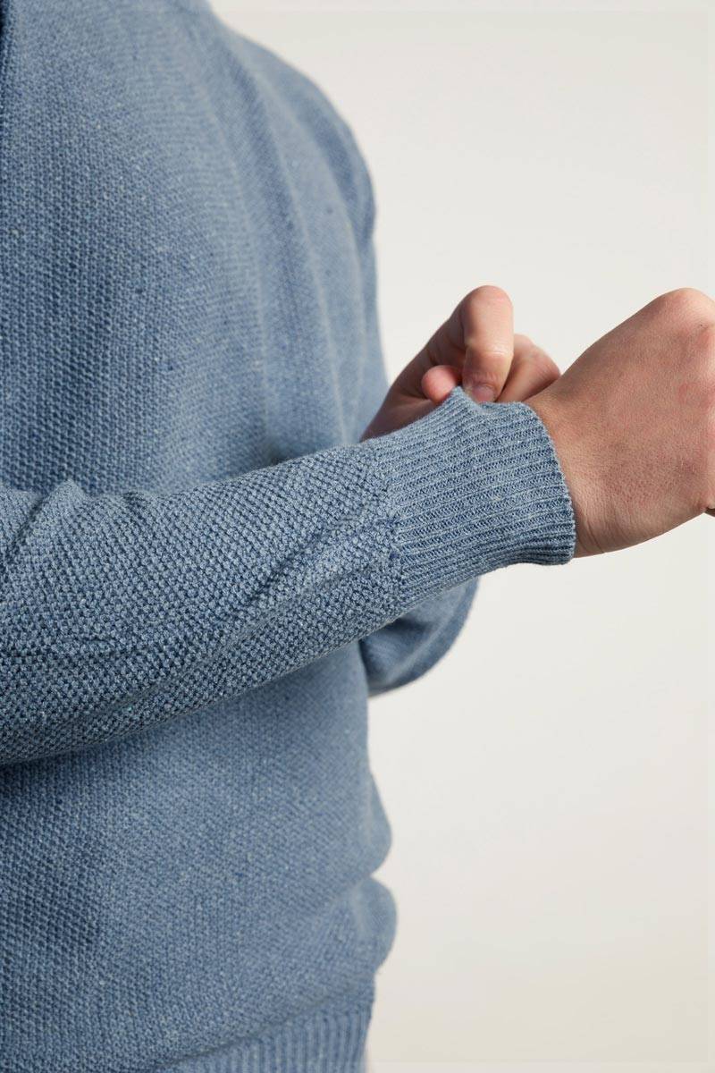 Rifò GINO Maglia Uomo Cotone Jeans rigenerato Offerta Anniversario