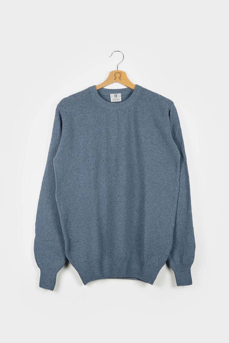 Rifò GINO Maglia Uomo Cotone Jeans rigenerato Offerta Anniversario